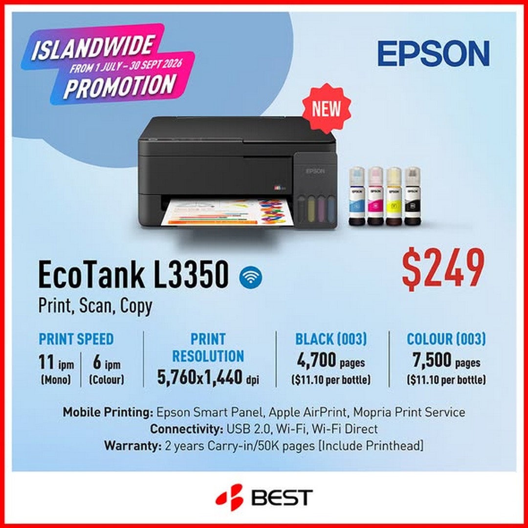 BEST-Denki-Singapore-Epson-EcoTank-Printer-Promotion-1 1 July – 30 September 2026: BEST Denki Singapore Epson EcoTank Printer Promotion – Enjoy FREE 5-Year Warranty Upgrade Plus Vouchers Worth Up to $100