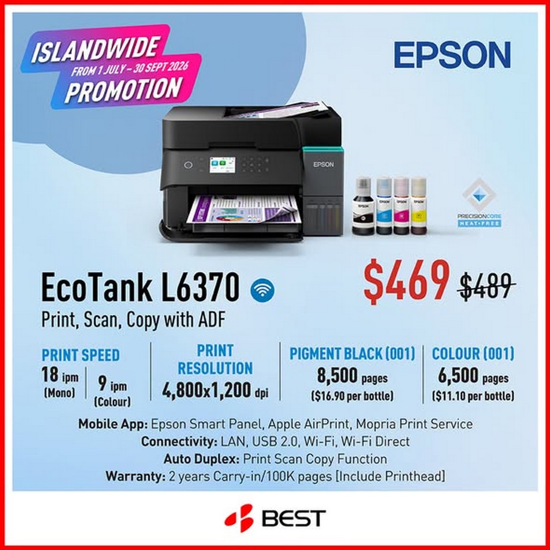 BEST-Denki-Singapore-Epson-EcoTank-Printer-Promotion-3 1 July – 30 September 2026: BEST Denki Singapore Epson EcoTank Printer Promotion – Enjoy FREE 5-Year Warranty Upgrade Plus Vouchers Worth Up to $100