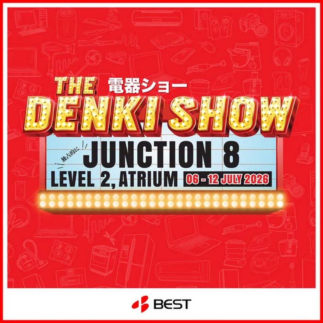 BEST-Denki-Singapore-Junction-8-DENKI-SHOW-Promotion Now till 12 July 2026: BEST Denki Singapore Junction 8 DENKI SHOW Promotion – Enjoy Huge Savings on TVs, Home Appliances, Kitchen Essentials and More