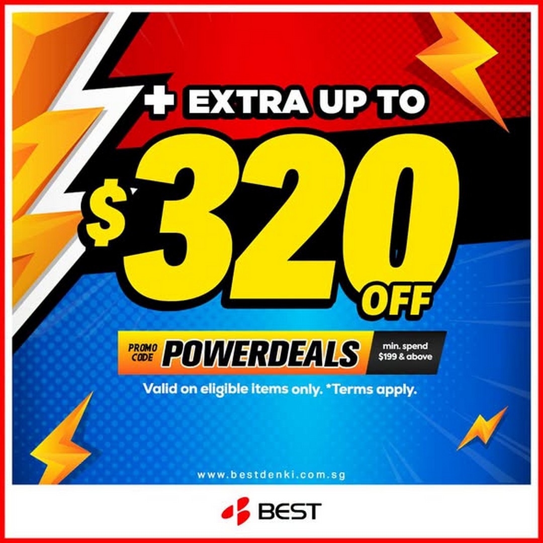BEST-Denki-Singapore-Mid-Month-Power-Deals-Online-Promotion-1 10 July 2026 onwards: BEST Denki Singapore Mid Month Power Deals Online Promotion – Save Up to 70% Plus Up to $320 Off with Promo Code