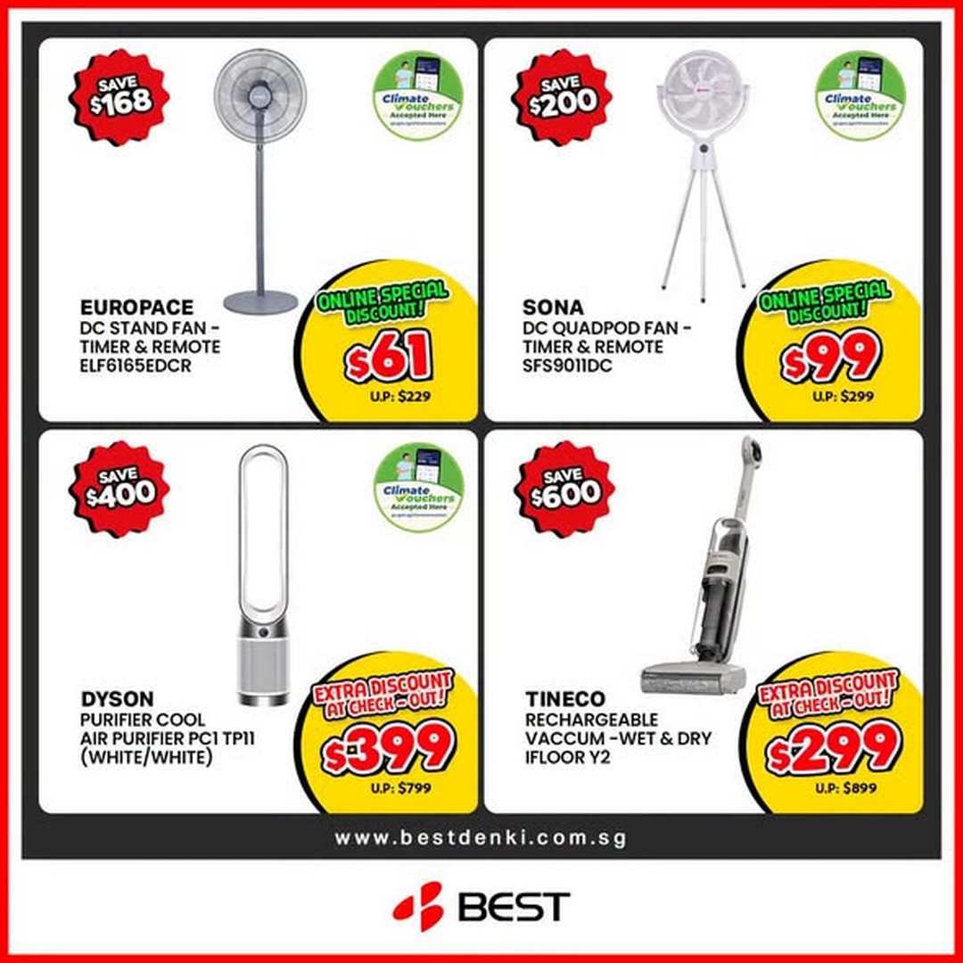 BEST-Denki-Singapore-Online-Exclusive-Mega-Tech-Home-Appliances-Sale-2 3 July 2026 onwards: BEST Denki Singapore: Online Exclusive Mega Tech & Home Appliances Sale, Up to 70% OFF + Extra 12% Discount Promotion