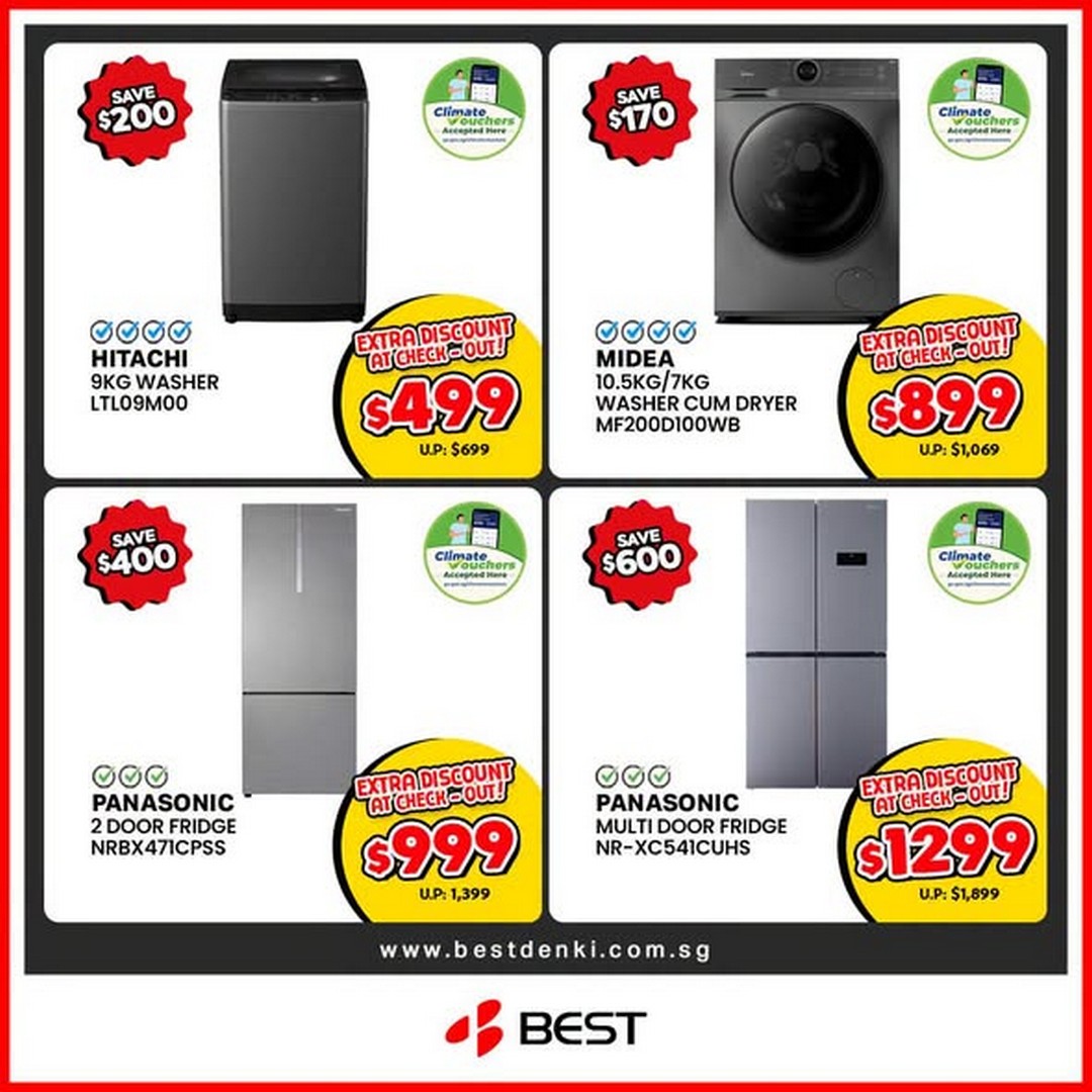 BEST-Denki-Singapore-Online-Exclusive-Mega-Tech-Home-Appliances-Sale-3 3 July 2026 onwards: BEST Denki Singapore: Online Exclusive Mega Tech & Home Appliances Sale, Up to 70% OFF + Extra 12% Discount Promotion