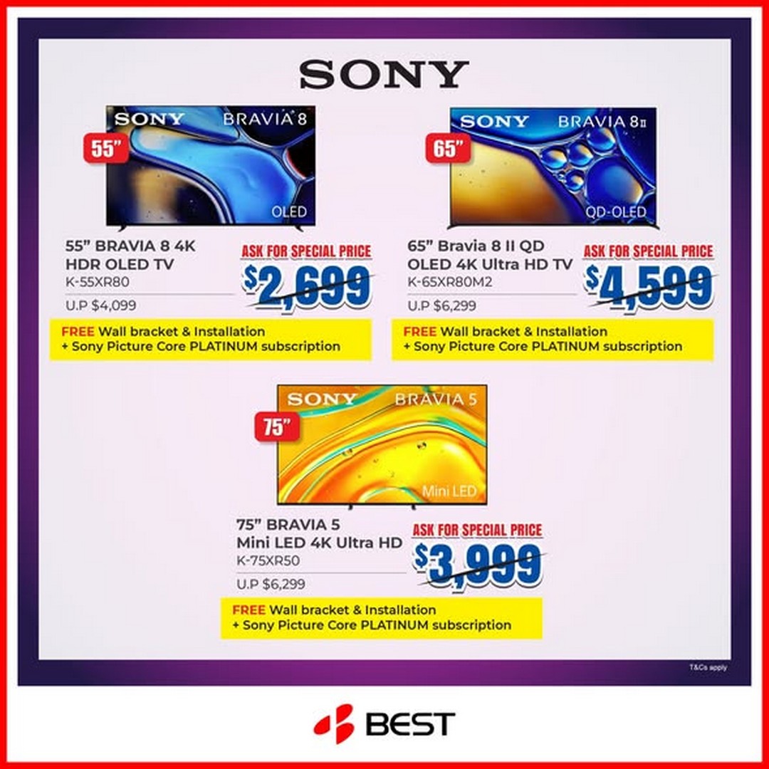 BEST-Denki-Singapore-TV-Sale-–-Enjoy-Up-to-20-OFF-4 Now till 12 July 2026: BEST Denki Singapore TV Sale – Enjoy Up to 20% OFF, Free Gifts Worth Up to $1,888 and Free Delivery Promotion