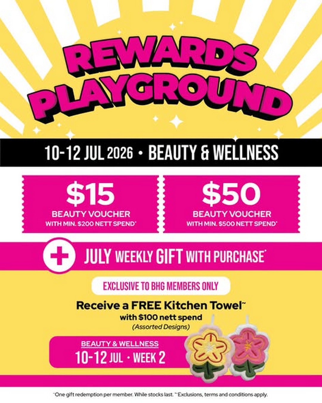 BHG-Singapore-Beauty-Wellness-Rewards-Playground-Promotion 10-12 July 2026: BHG Singapore Beauty & Wellness Rewards Playground Promotion – Enjoy Up to $50 Beauty Vouchers and Free Member Gift at BHG Bugis
