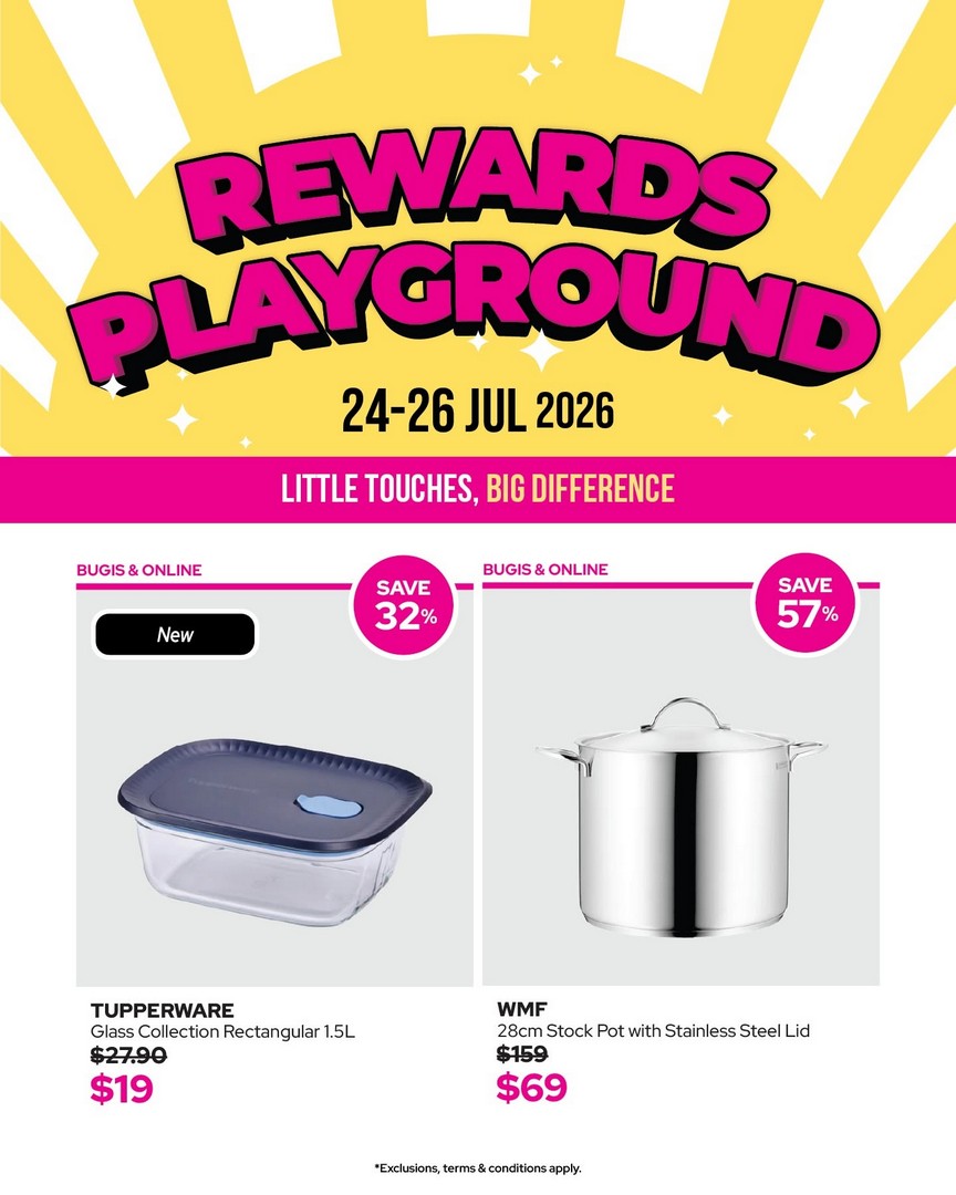 BHG-Singapore-Ready-to-PLAY-Sale-Promotion-5 24-26 July 2026: BHG Singapore Ready to PLAY Sale Promotion at BHG Bugis – Storewide Discounts, Beauty Rewards, Lucky Draw and Weekend Shopping Event