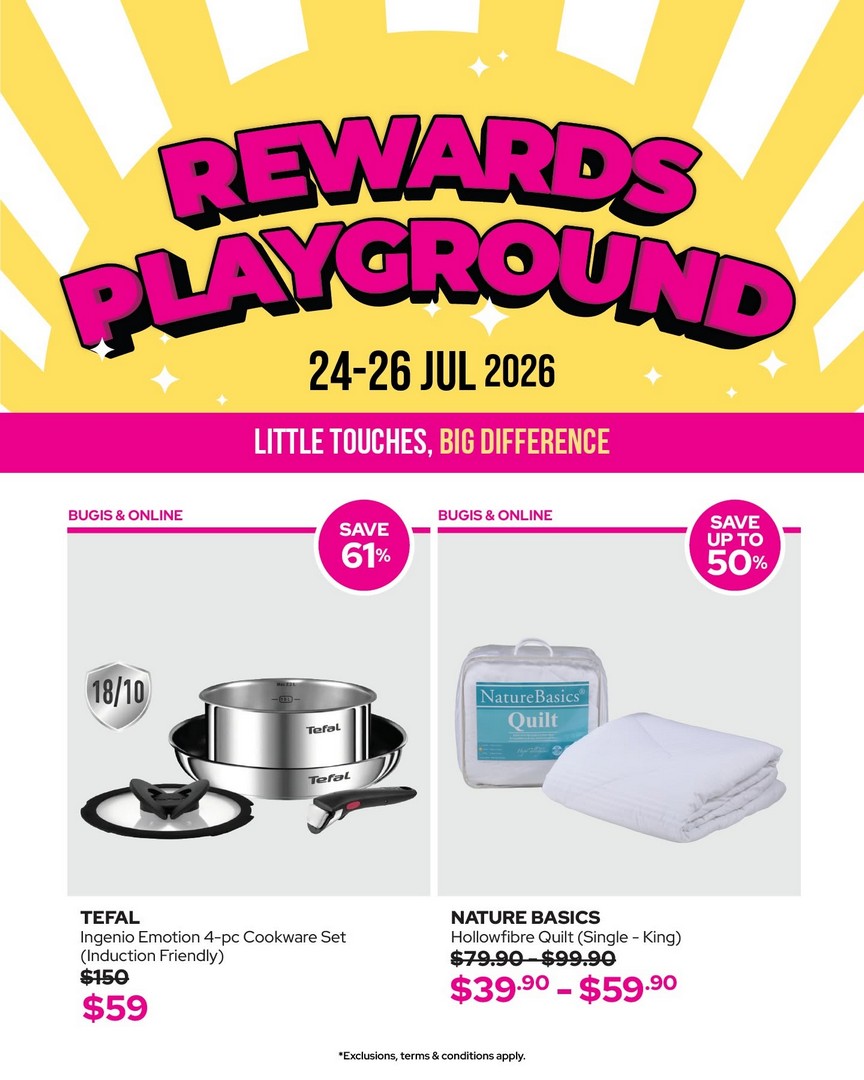 BHG-Singapore-Ready-to-PLAY-Sale-Promotion-6 24-26 July 2026: BHG Singapore Ready to PLAY Sale Promotion at BHG Bugis – Storewide Discounts, Beauty Rewards, Lucky Draw and Weekend Shopping Event
