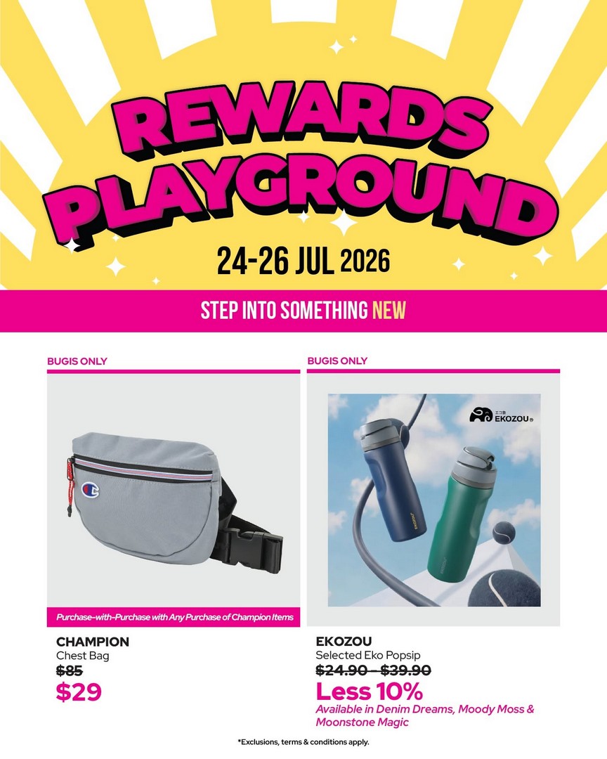 BHG-Singapore-Ready-to-PLAY-Sale-Promotion-9 24-26 July 2026: BHG Singapore Ready to PLAY Sale Promotion at BHG Bugis – Storewide Discounts, Beauty Rewards, Lucky Draw and Weekend Shopping Event