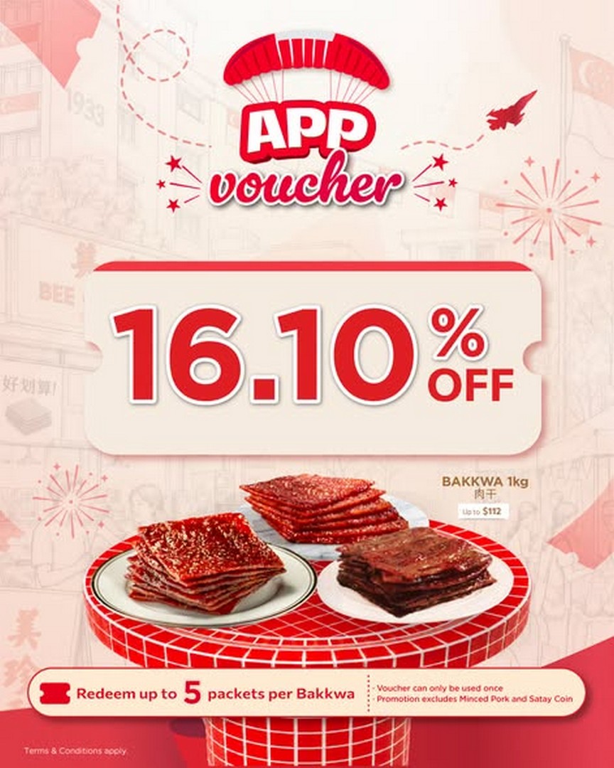 Bee-Cheng-Hiang-Singapore-National-Day-Promotion-1 31 July 2026 onwards: Bee Cheng Hiang Singapore National Day Promotion: Exclusive App Vouchers, $16.10 Deals, $6.10 Off & Bakkwa Savings Event
