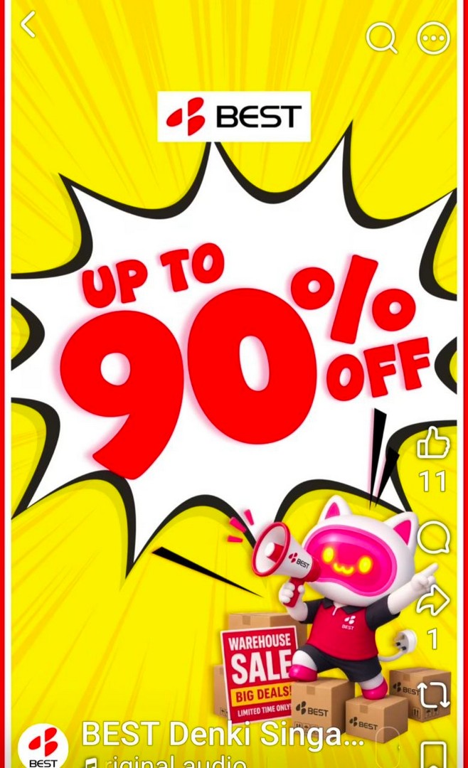 Best-Denki-Singapore-Warehouse-Clearance-Sale-1 22-26 July 2026: Best Denki Singapore Warehouse Clearance Sale: Up to 90% OFF Electronics Bargains at Leong Huat Building