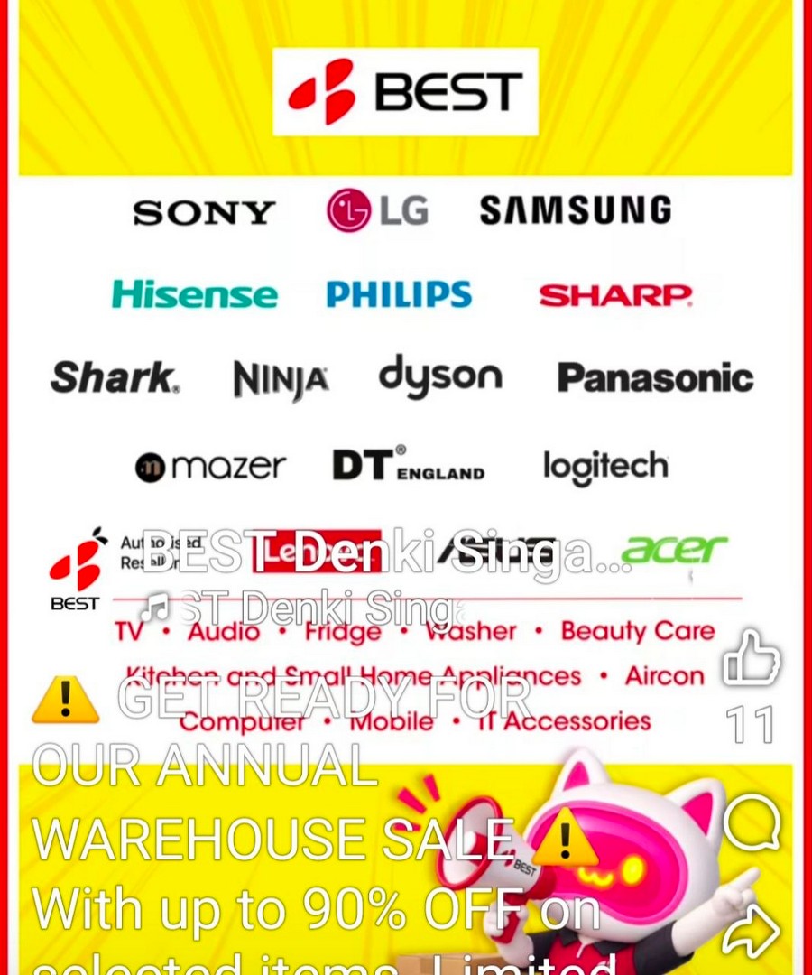 Best-Denki-Singapore-Warehouse-Clearance-Sale-2 22-26 July 2026: Best Denki Singapore Warehouse Clearance Sale: Up to 90% OFF Electronics Bargains at Leong Huat Building