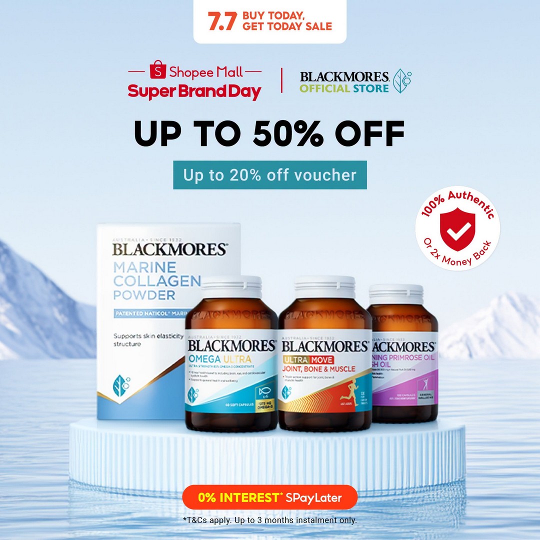 Blackmores-Shopee-Singapore-Promotion 1 July 2026 onwards: Blackmores Shopee Singapore Promotion – Enjoy Up to 50% OFF Plus Extra 20% Voucher Savings on Everyday Wellness Essentials