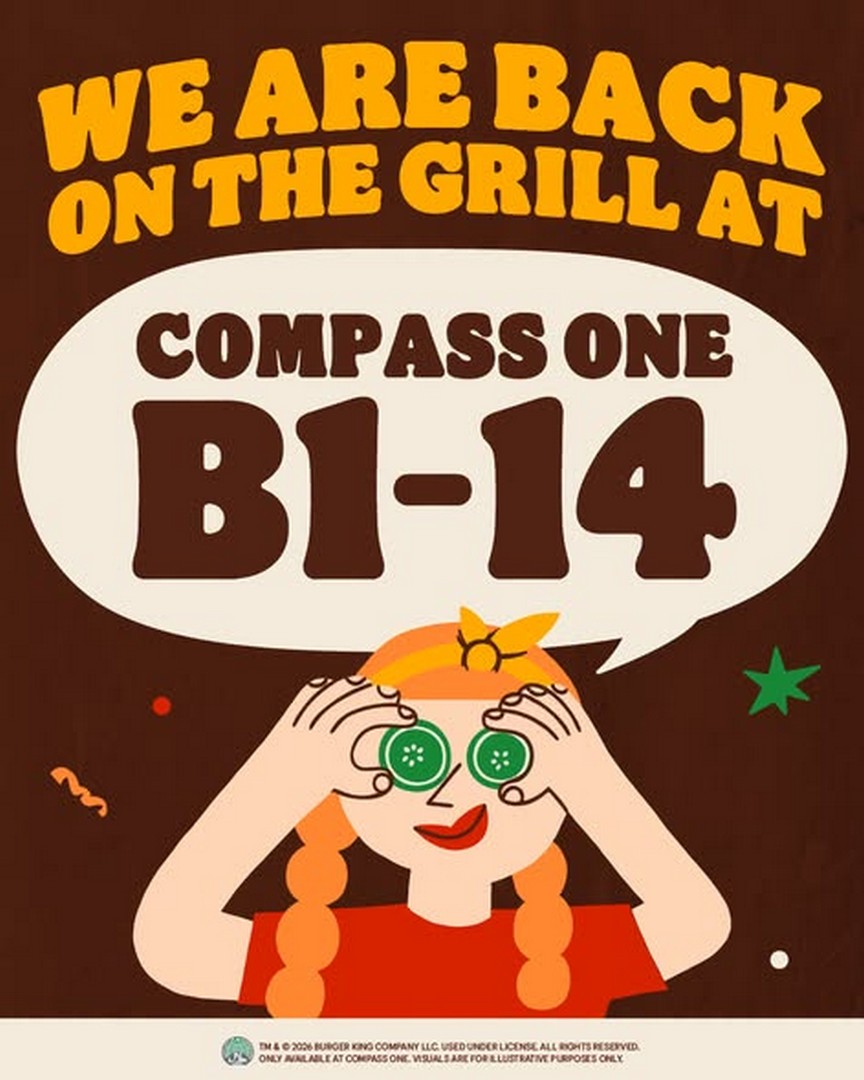 Burger-King-Singapore-Compass-One-Reopening-Promotion 13-19 July 2026: Burger King Singapore Compass One Reopening Promotion – Enjoy One Week Only Opening Specials and Fresh New Dining Experience