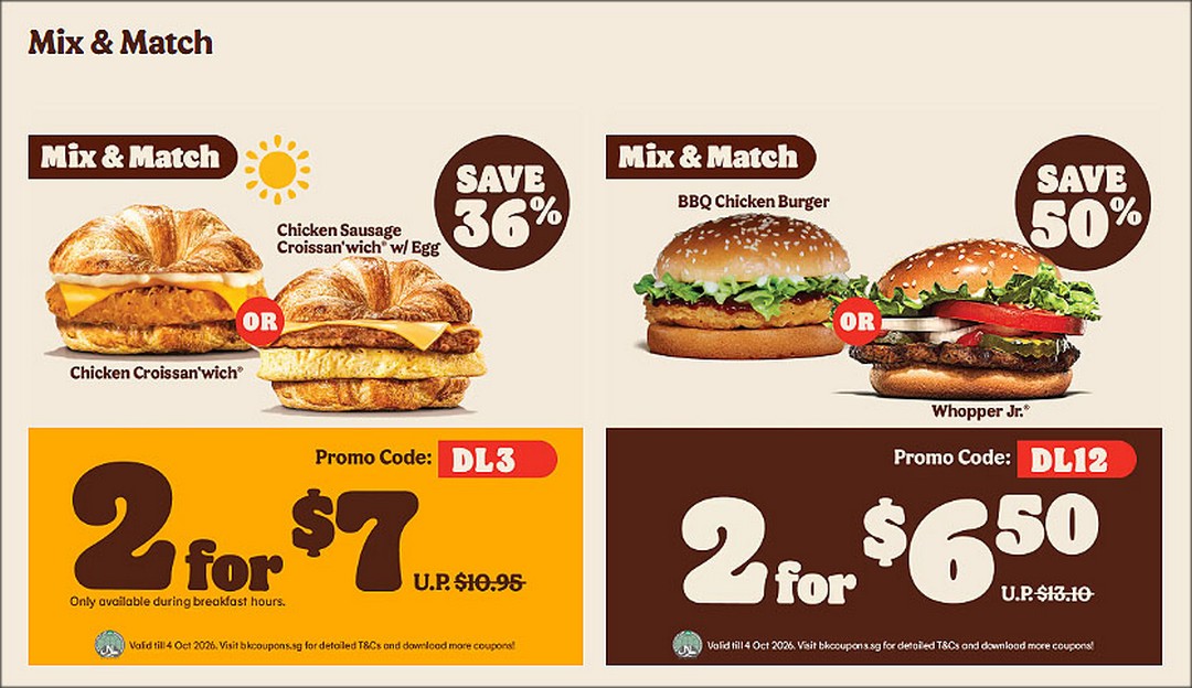 Burger-King-Singapore-Latest-Coupon-Promotion-1 6 July – 4 October 2026: Burger King Singapore Latest Coupon Promotion – Save Up to 62% on Burgers, Meals and Favourite Sides