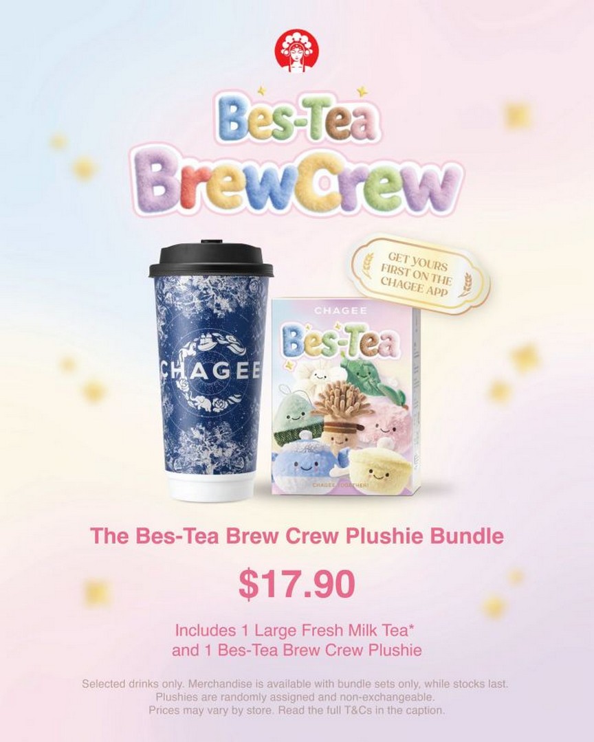 CHAGEE-Bes-Tea-Brew-Crew-Plushie-Bundle-Promotion-3 24 July 2026 onwards: CHAGEE Bes-Tea Brew Crew Plushie Bundle Promotion – Collect Exclusive Plushies with Fresh Milk Tea in Singapore