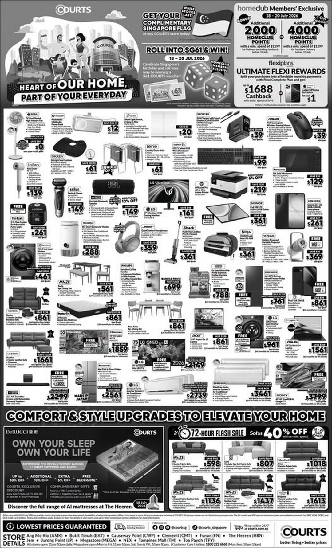 COURTS-Singapore-SG61-Celebration-Promotion 18-20 July 2026: COURTS Singapore SG61 Celebration Promotion – Exclusive Home Deals, Rewards, Cashback, Games and Free Singapore Flag Event
