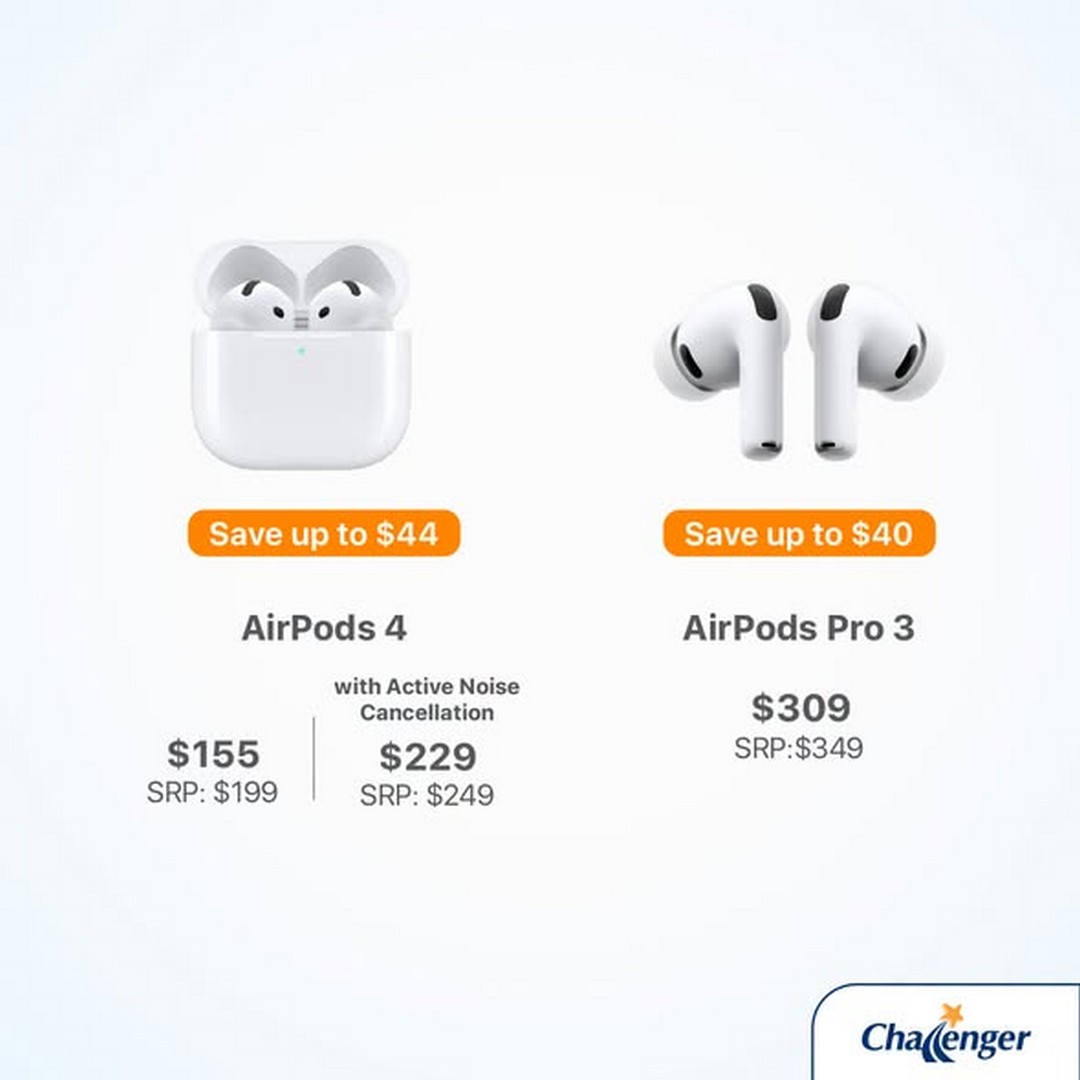 Challenger-Singapore-Apple-Brand-Week-Promotion-3 Now till 18 July 2026: Challenger Singapore Apple Brand Week Promotion – Save Up to $237 on Apple Watch and Up to $44 on AirPods Limited-Time Sale