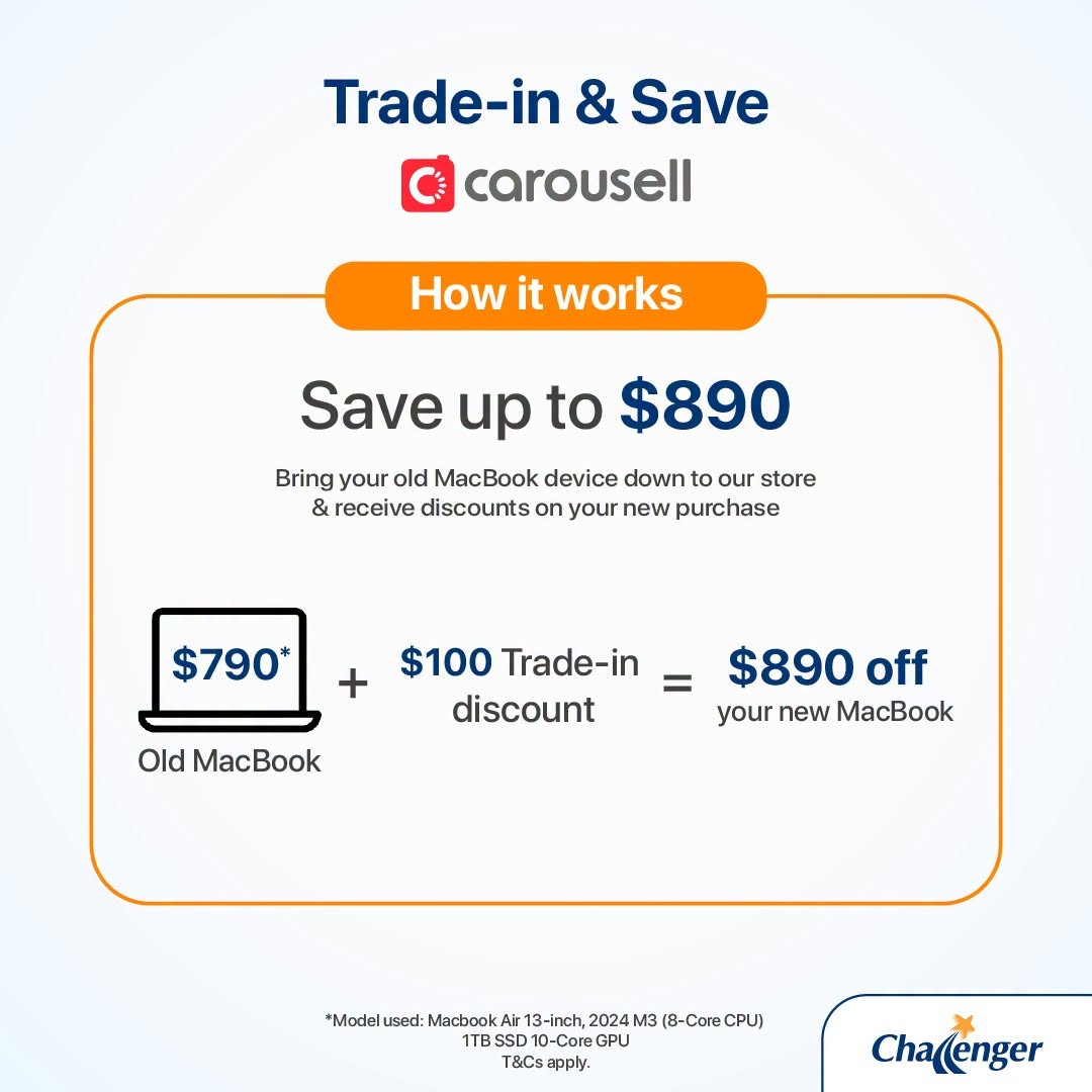 Challenger-Singapore-Apple-Brand-Week-Promotion-6 Now till 18 July 2026: Challenger Singapore Apple Brand Week Promotion – Save Up to $237 on Apple Watch and Up to $44 on AirPods Limited-Time Sale