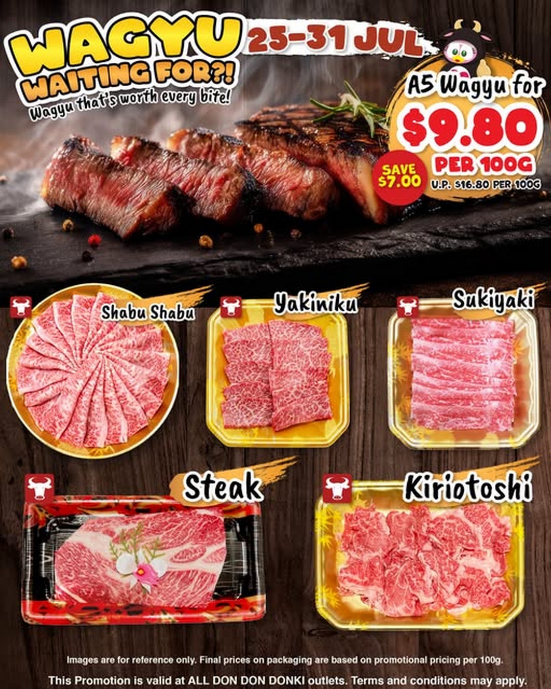 DON-DON-DONKI-Singapore-A5-Wagyu-Promotion 25-31 July 2026: DON DON DONKI Singapore A5 Wagyu Promotion: Premium Japanese Wagyu From $9.80 Per 100g at All Outlets