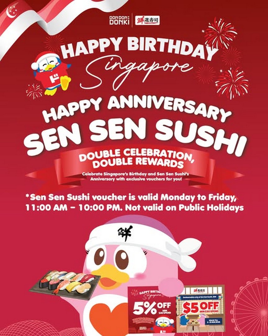 DON-DON-DONKI-Singapore-National-Day-Promotion Now till 31 August 2026: DON DON DONKI Singapore National Day Promotion, Get Free 2-in-1 Voucher with Savings at Selected Stores