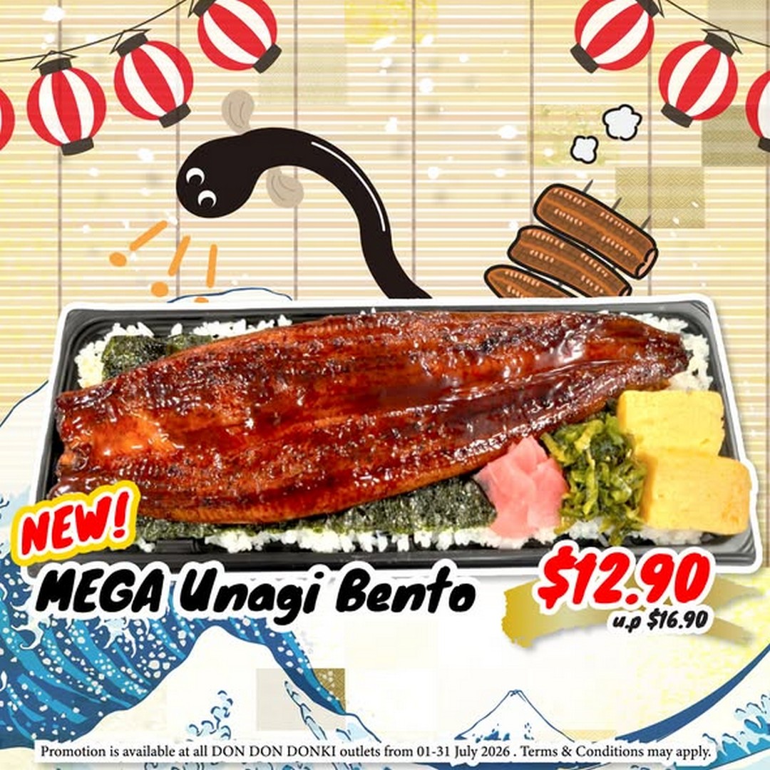 DON-DON-DONKI-Singapore-Unagi-Fair-Promotion-1 1–31 July 2026: DON DON DONKI Singapore Unagi Fair Promotion with New Mega Unagi Bento from $7.90, Premium Japanese Unagi Specials Available at All Outlets