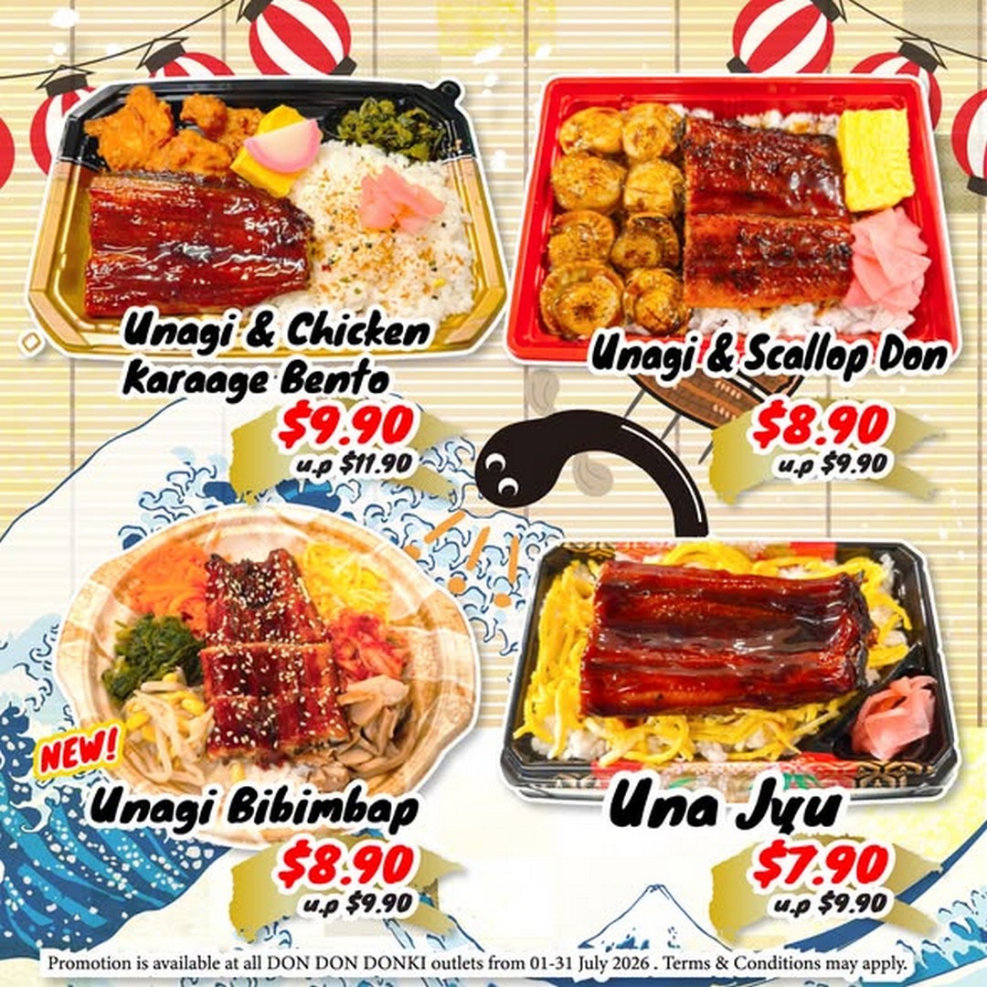 DON-DON-DONKI-Singapore-Unagi-Fair-Promotion-3 1–31 July 2026: DON DON DONKI Singapore Unagi Fair Promotion with New Mega Unagi Bento from $7.90, Premium Japanese Unagi Specials Available at All Outlets