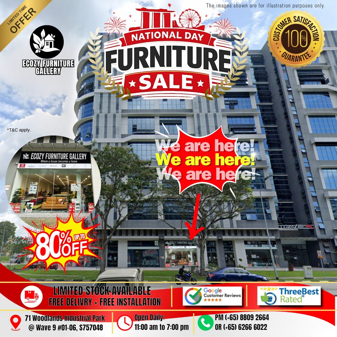 Ecozy-Furniture-Gallery-Singapore-National-Day-Furniture-Sale-6-1 Now Till 31 August 2026: Ecozy Furniture Gallery Singapore, National Day Furniture Sale Promotion With Malaysia Direct Prices, Up To 80% Off Furniture Deals