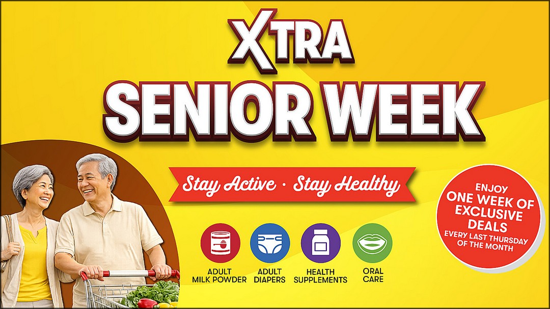 FairPrice-Xtra-Singapore-Senior-Week-Promotion 30 July-5 August 2026: FairPrice Xtra Singapore: Senior Week Promotion with $3 Off, $5 Off and Buy 1 Get 1 Free Deals