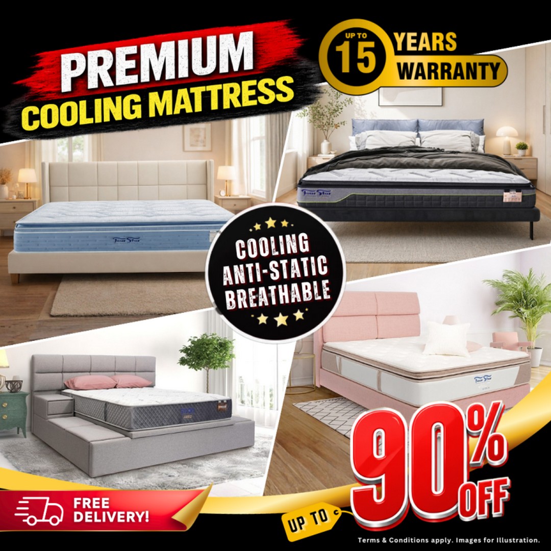 Four-Star-Final-Pre-Renovation-Clearance-Sale-1 8–12 July 2026: Four Star Final Pre-Renovation Clearance Sale – Save Up to 90% Off Mattresses, Sofas, Bedframes and Home Furniture at Kallang Flagship Store