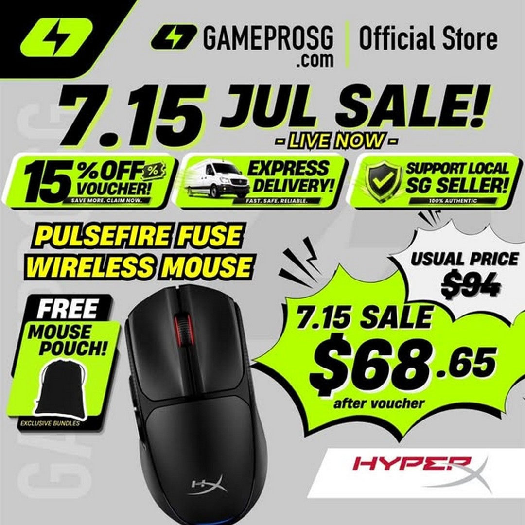 GamePro-Singapore-7.15-Shopee-Gaming-Gear-Flash-Sale-3 15 July 2026: GamePro Singapore 7.15 Shopee Gaming Gear Flash Sale with Up to 15% Off, Free Gifts and Next-Day Delivery Deals