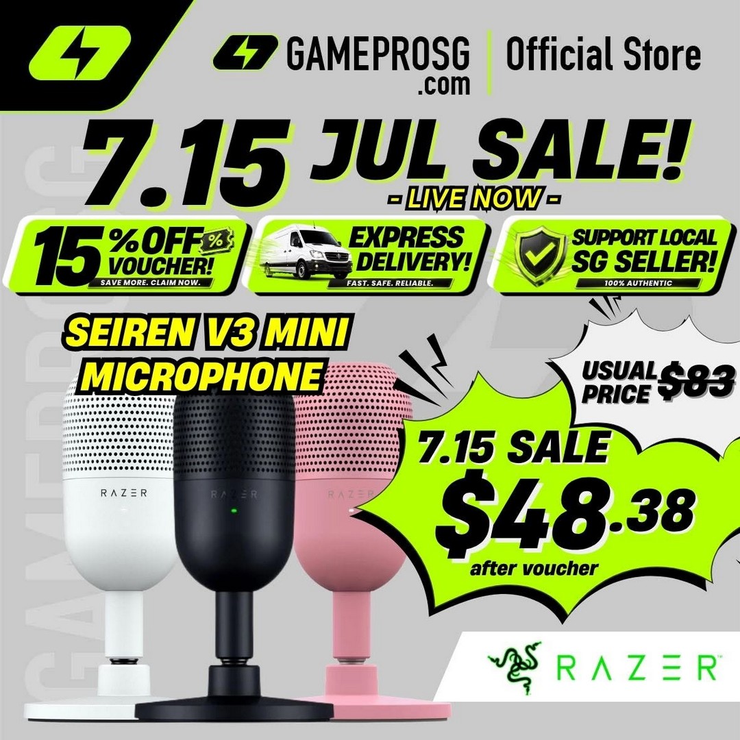 GamePro-Singapore-7.15-Shopee-Gaming-Gear-Flash-Sale-4 15 July 2026: GamePro Singapore 7.15 Shopee Gaming Gear Flash Sale with Up to 15% Off, Free Gifts and Next-Day Delivery Deals
