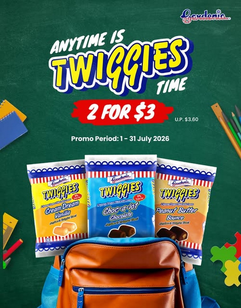 Gardenia-Twiggies-Back-to-School-Snack-Promotion 1–31 July 2026: Gardenia: Twiggies Back-to-School Snack Promotion: 2 for $3 Deal at Selected Outlets Singapore