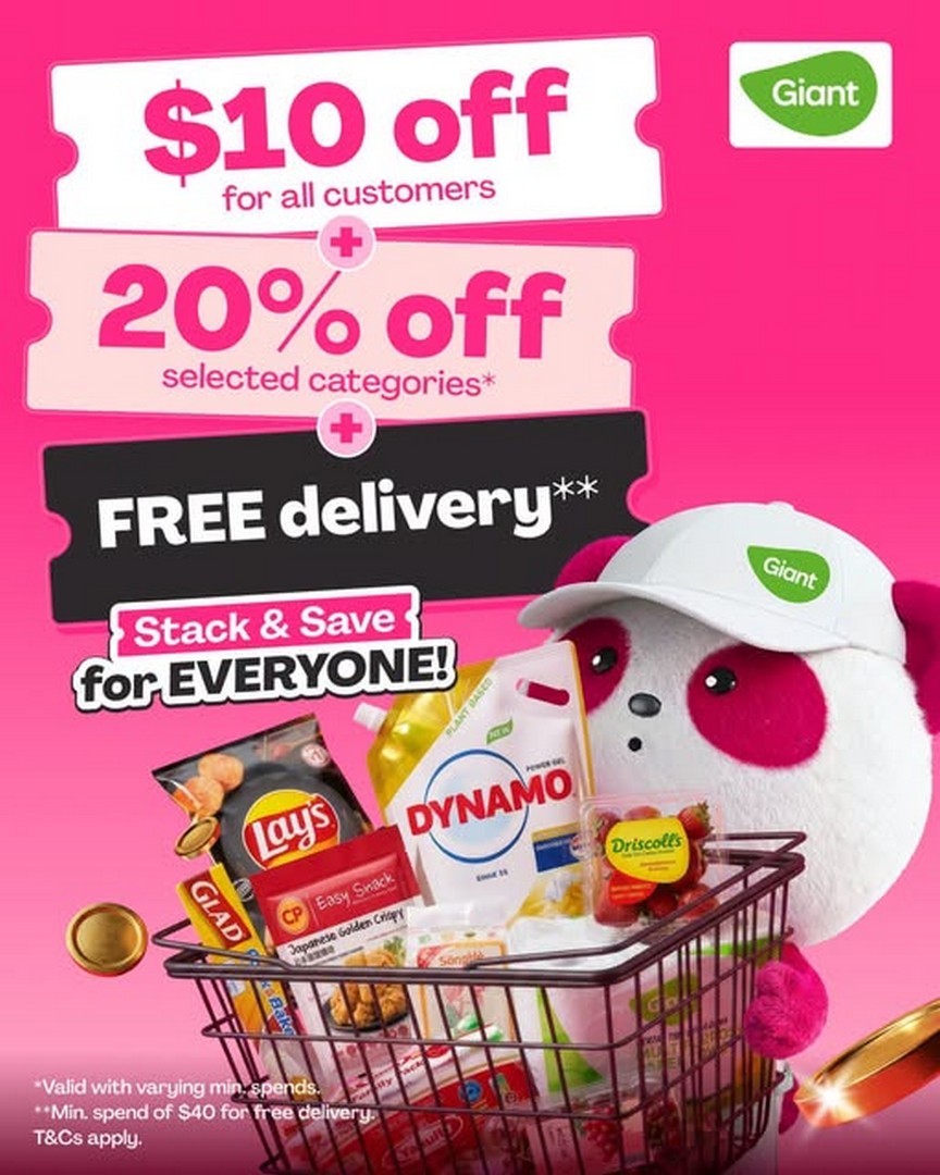 Giant-Singapore-Promotion Now Till 16 August 2026: Giant Singapore Promotion: Stack and Save More on Groceries with foodpanda Limited-Time Grocery Deals