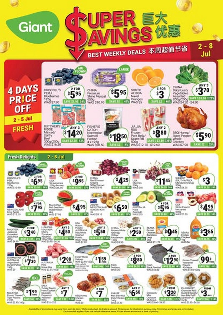 Giant-Singapore-Super-Savings-Promotion Now till 8 July 2026: Giant Singapore Super Savings Promotion – Enjoy Up to 61% Off Everyday Groceries, Household Essentials and Fresh Food Across Stores