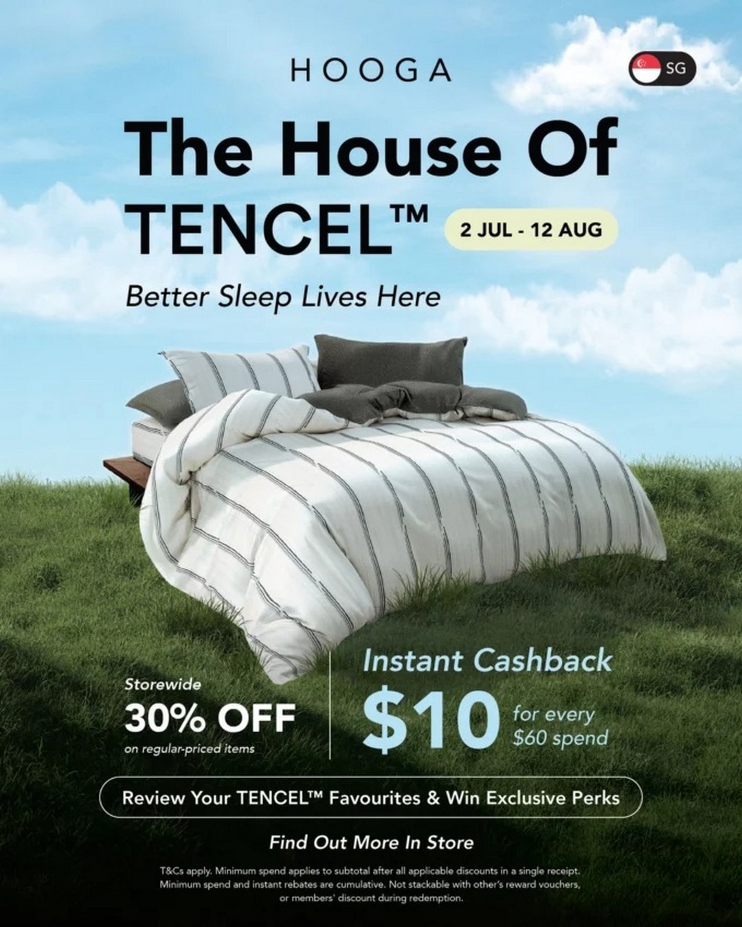 HOOGA-TENCEL-Month-Sale-–-Enjoy-30 2 July–12 August 2026: HOOGA TENCEL Month Sale – Enjoy 30% Storewide Discount, Instant Cashback, Cooling Bedding Collections and Exclusive Giveaways at HOOGA Singapore