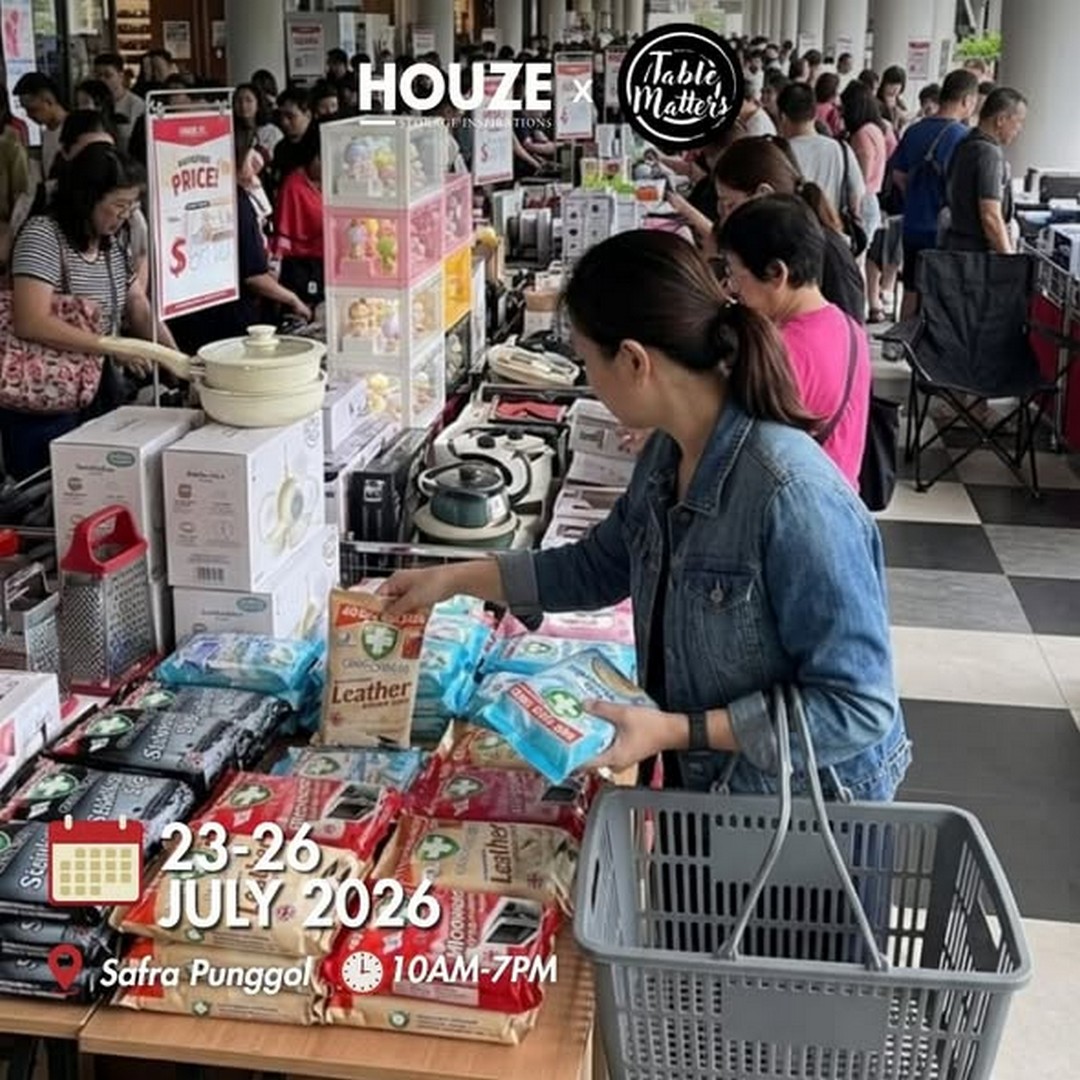 HOUZE-Singapore-Islandwide-Road-Tour-Sale 23-26 July 2026: HOUZE Singapore Islandwide Road Tour Sale Promotion at SAFRA Punggol with Up to 80% Off Home Essentials and $1 Bargains