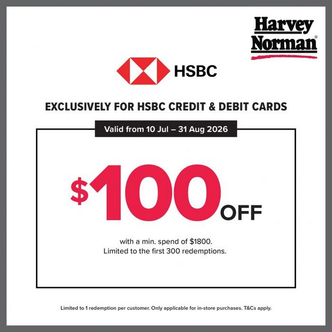 Harvey-Norman-Singapore-Big-Thank-You-Bigger-Rewards-Promotion 10 July–31 August 2026: Harvey Norman Singapore Big Thank You Bigger Rewards Promotion with Factory Outlet Anniversary Sale, Exclusive Discounts, Cashback and Free Gifts