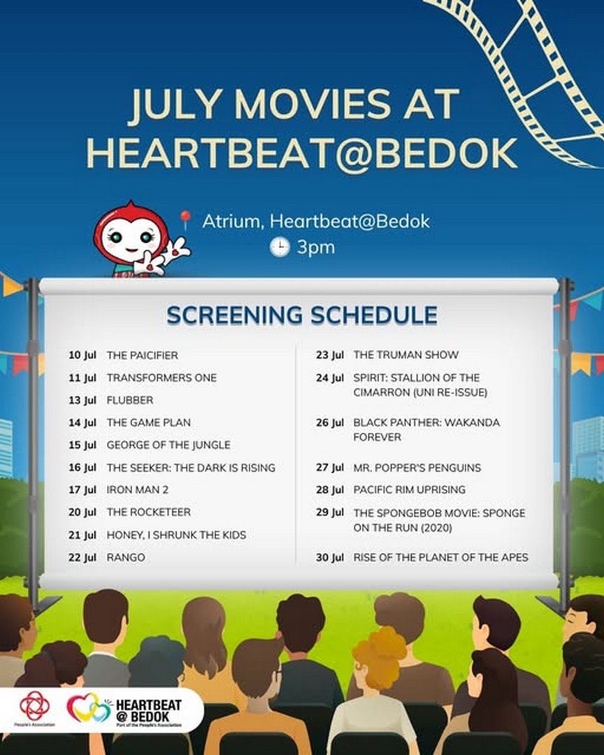 Heartbeat@Bedok-Free-Movie-Screening-Event-Promotion 10-30 July 2026: Heartbeat@Bedok Free Movie Screening Event Promotion – Enjoy Complimentary Afternoon Cinema at 3pm in Singapore