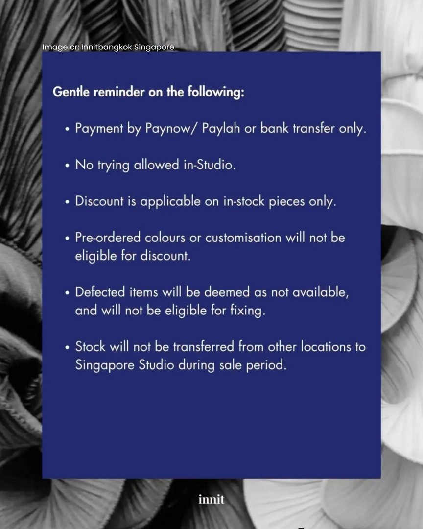 Innit-Bangkok-Singapore-Farewell-Sale-4 1–7 July 2026: Innit Bangkok Singapore Farewell Sale – Enjoy 30% OFF In-Stock Furniture and Home Décor Before the Brand Returns to Bangkok