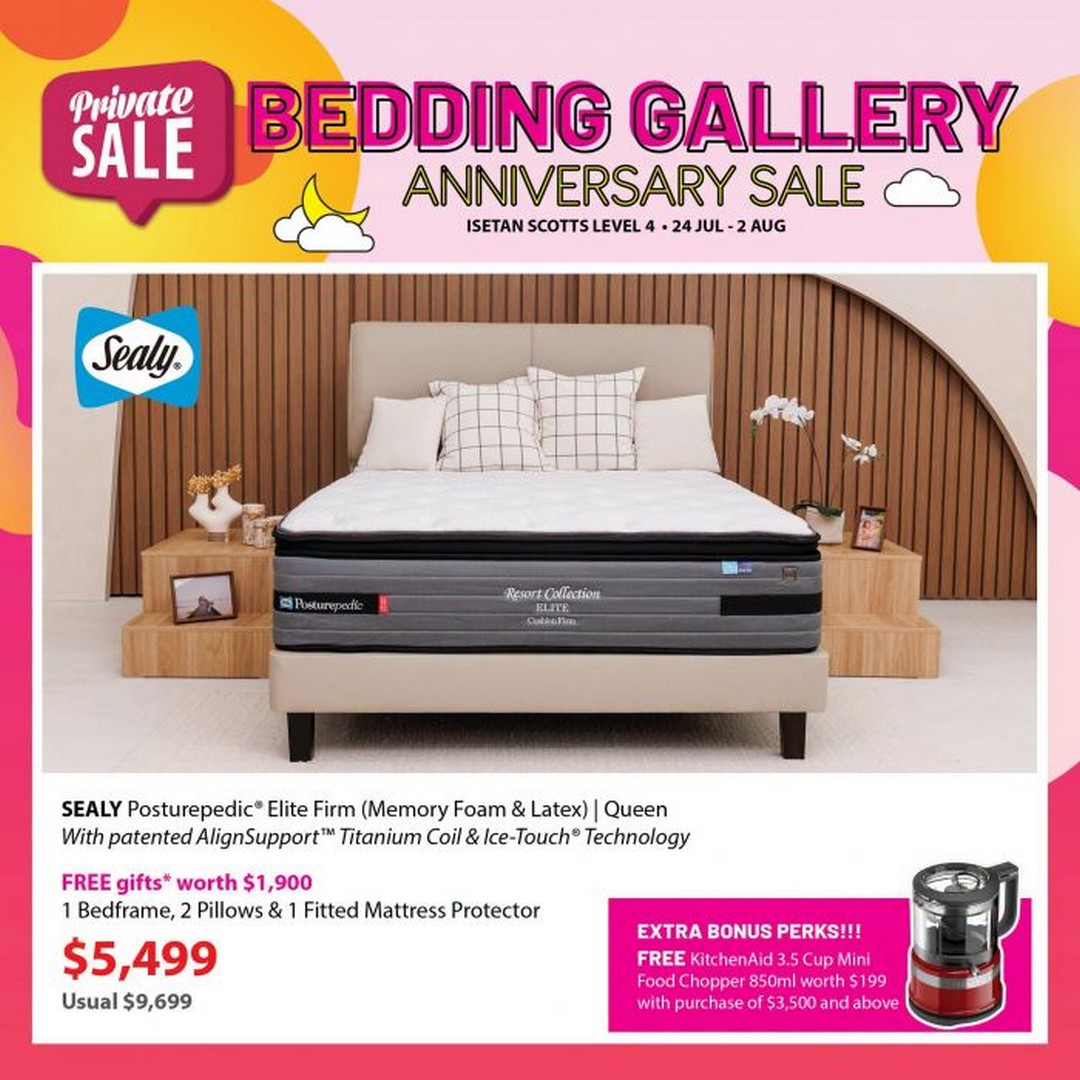 Isetan-Bedding-Gallery-Anniversary-Sale-2 24 July-2 August 2026: Isetan Bedding Gallery Anniversary Sale – Premium Mattress Promotion with Free Gifts, Sure-Win Lucky Dip and Exclusive Member Rewards