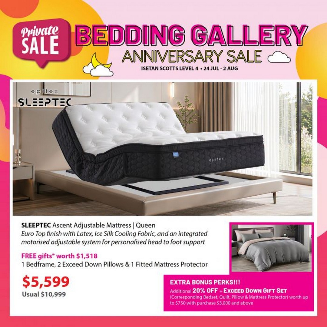 Isetan-Bedding-Gallery-Anniversary-Sale-6 24 July-2 August 2026: Isetan Bedding Gallery Anniversary Sale – Premium Mattress Promotion with Free Gifts, Sure-Win Lucky Dip and Exclusive Member Rewards