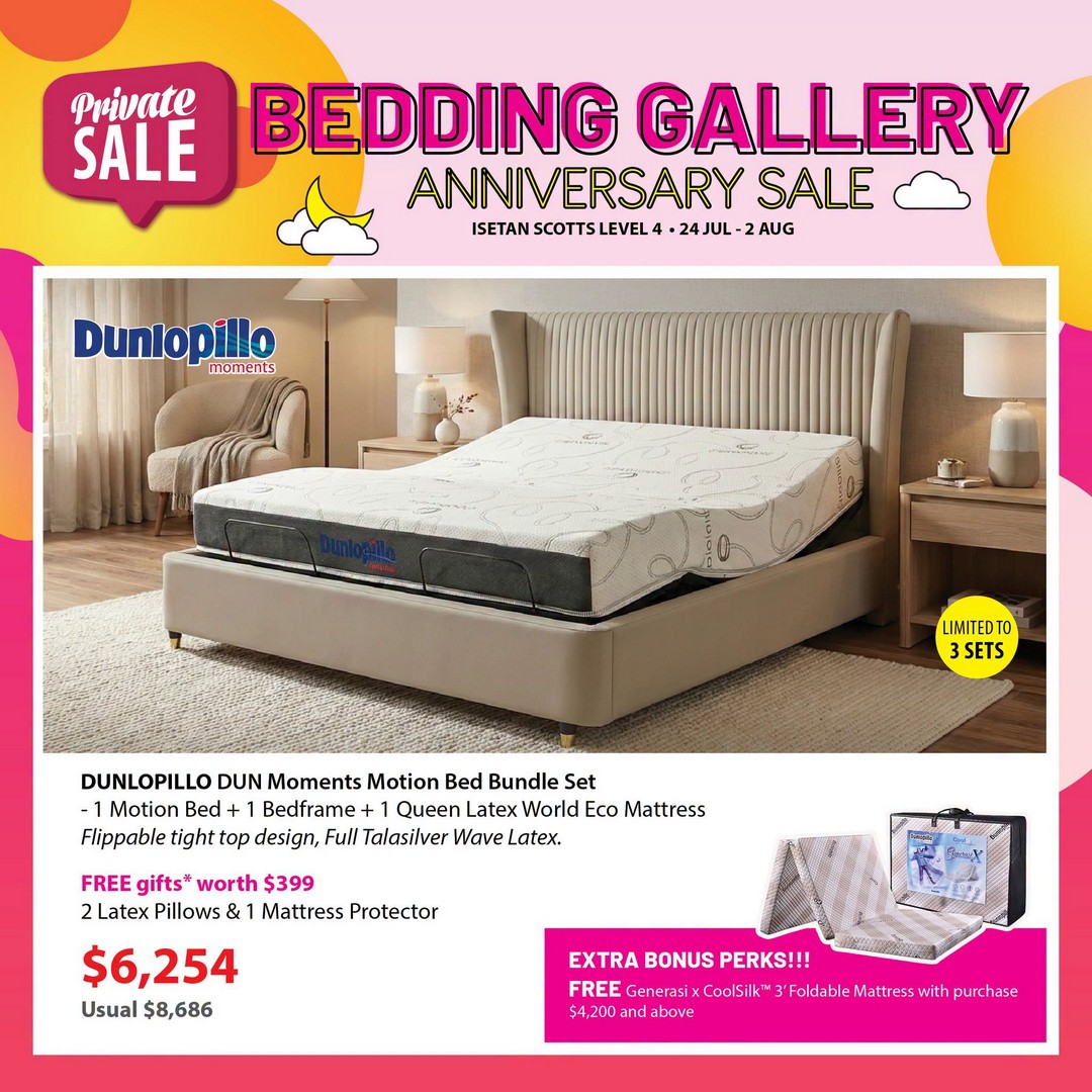 Isetan-Singapore-Bedding-Gallery-Anniversary-Sale-4 24 July-2 August 2026: Isetan Singapore: Bedding Gallery Anniversary Sale Promotion with Free Gifts, Vouchers and Lucky Draw Prizes