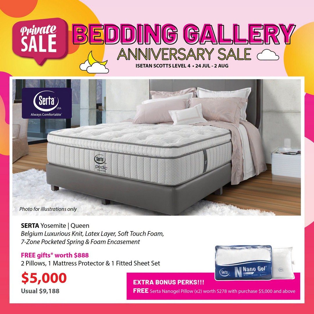 Isetan-Singapore-Bedding-Gallery-Anniversary-Sale-5 24 July-2 August 2026: Isetan Singapore: Bedding Gallery Anniversary Sale Promotion with Free Gifts, Vouchers and Lucky Draw Prizes