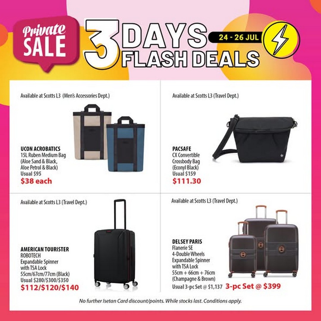 Isetan-Singapore-Flash-Deals-Promotion-2 24-26 July 2026: Isetan Singapore Flash Deals Promotion, 3 Days Limited-Time Shopping Event with Exclusive Savings Across Departments