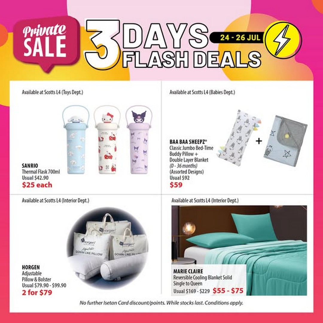Isetan-Singapore-Flash-Deals-Promotion-3 24-26 July 2026: Isetan Singapore Flash Deals Promotion, 3 Days Limited-Time Shopping Event with Exclusive Savings Across Departments