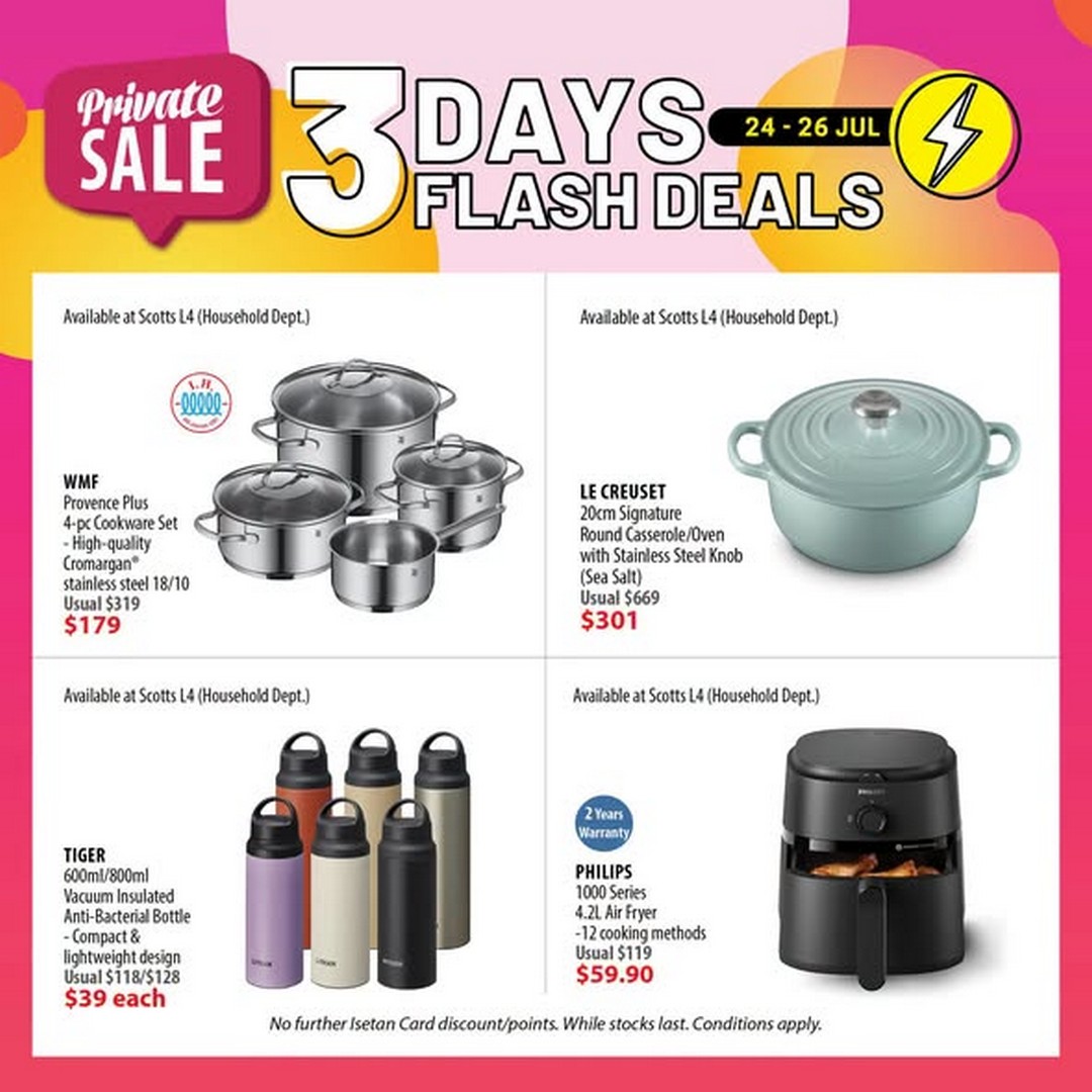 Isetan-Singapore-Flash-Deals-Promotion-4 24-26 July 2026: Isetan Singapore Flash Deals Promotion, 3 Days Limited-Time Shopping Event with Exclusive Savings Across Departments