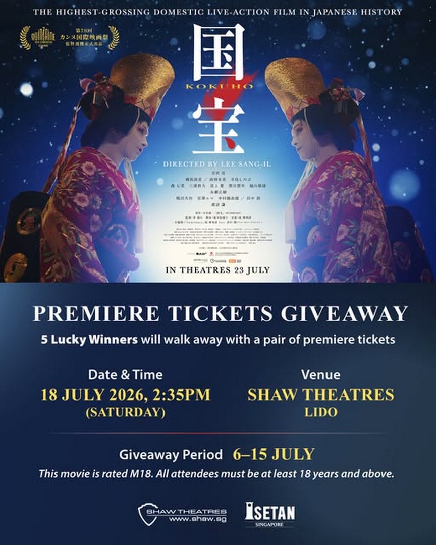 Isetan-Singapore-KOKUHO-Premiere-Tickets-Giveaway-Promotion Now till 15 July 2026: Isetan Singapore KOKUHO Premiere Tickets Giveaway Promotion – Join as a Member for Your Chance to Win Exclusive Movie Passes
