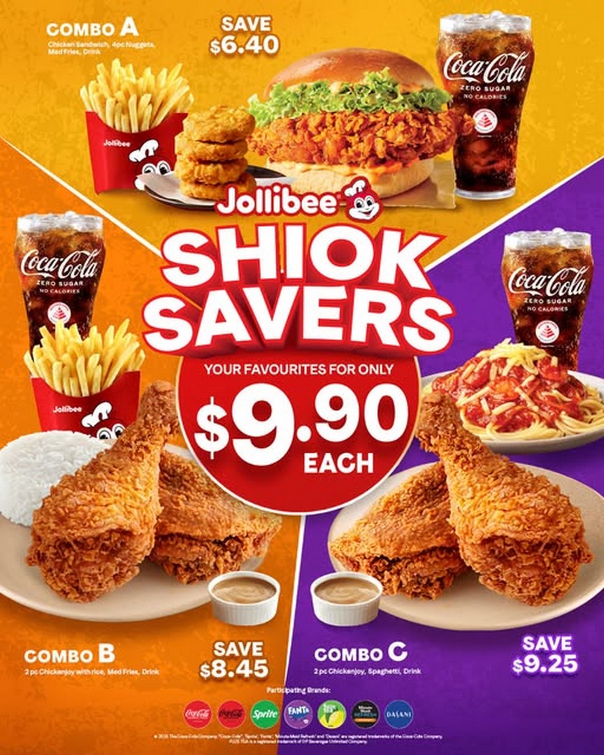 Jollibee-Singapore-Shiok-Savers-Promotion Now till 30 September 2026: Jollibee Singapore Shiok Savers Promotion – Enjoy Your Favourite Meals for Just $9.90 Islandwide