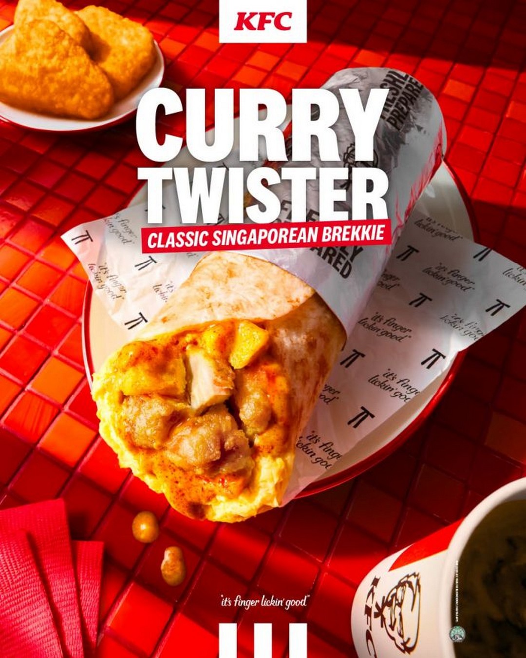 KFC-Singapore-Curry-Twister-Breakfast-Promotion 22 July 2026 onwards: KFC Singapore Curry Twister Breakfast Promotion – Enjoy the New Classic Singaporean Brekkie at Participating Outlets