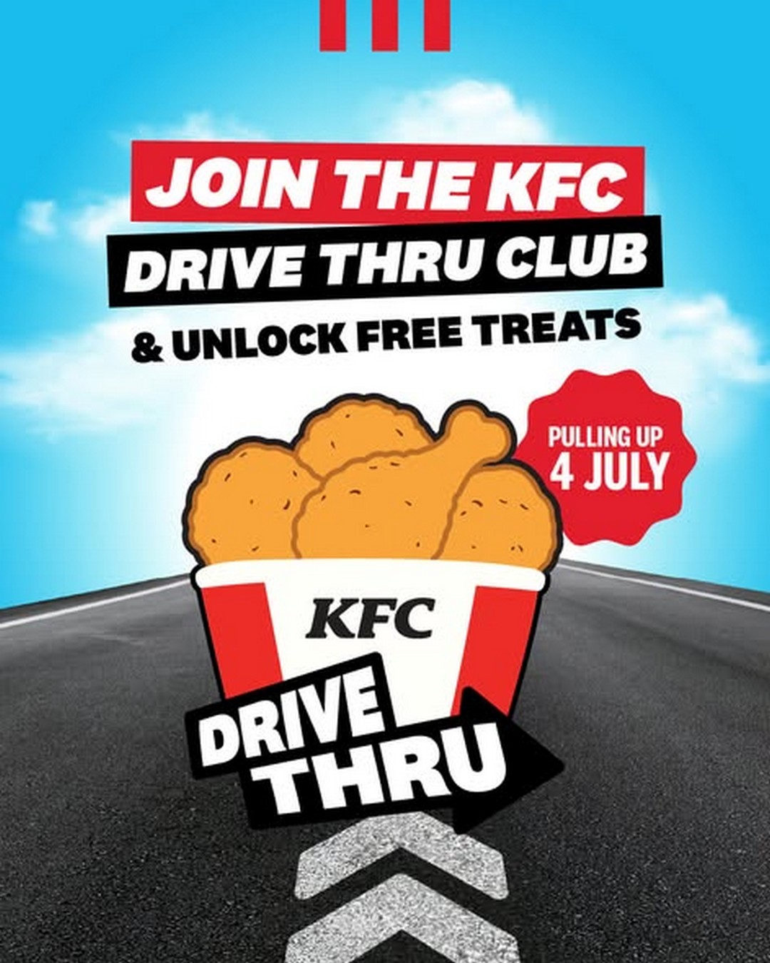 KFC-Singapore-Drive-Thru-Decal-5-Voucher-Giveaway-Promotion 3 July 2026 onwards: KFC Singapore Drive-Thru Decal & $5 Voucher Giveaway Promotion, Islandwide Drive-Thru Freebie Campaign