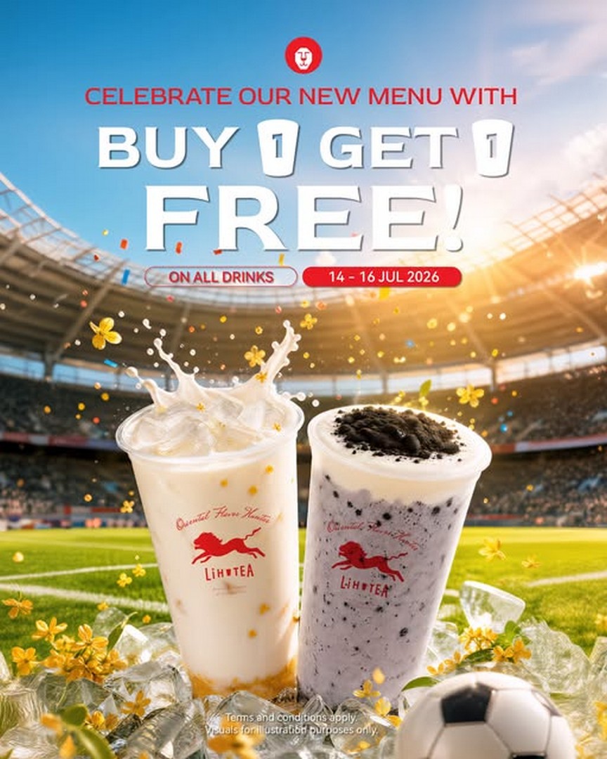 LiHO-Singapore-Buy-1-Get-1-Free-Promotion 14-16 July 2026: LiHO Singapore Buy 1 Get 1 Free Promotion – Enjoy Double Bubble Tea Savings Across All Drinks